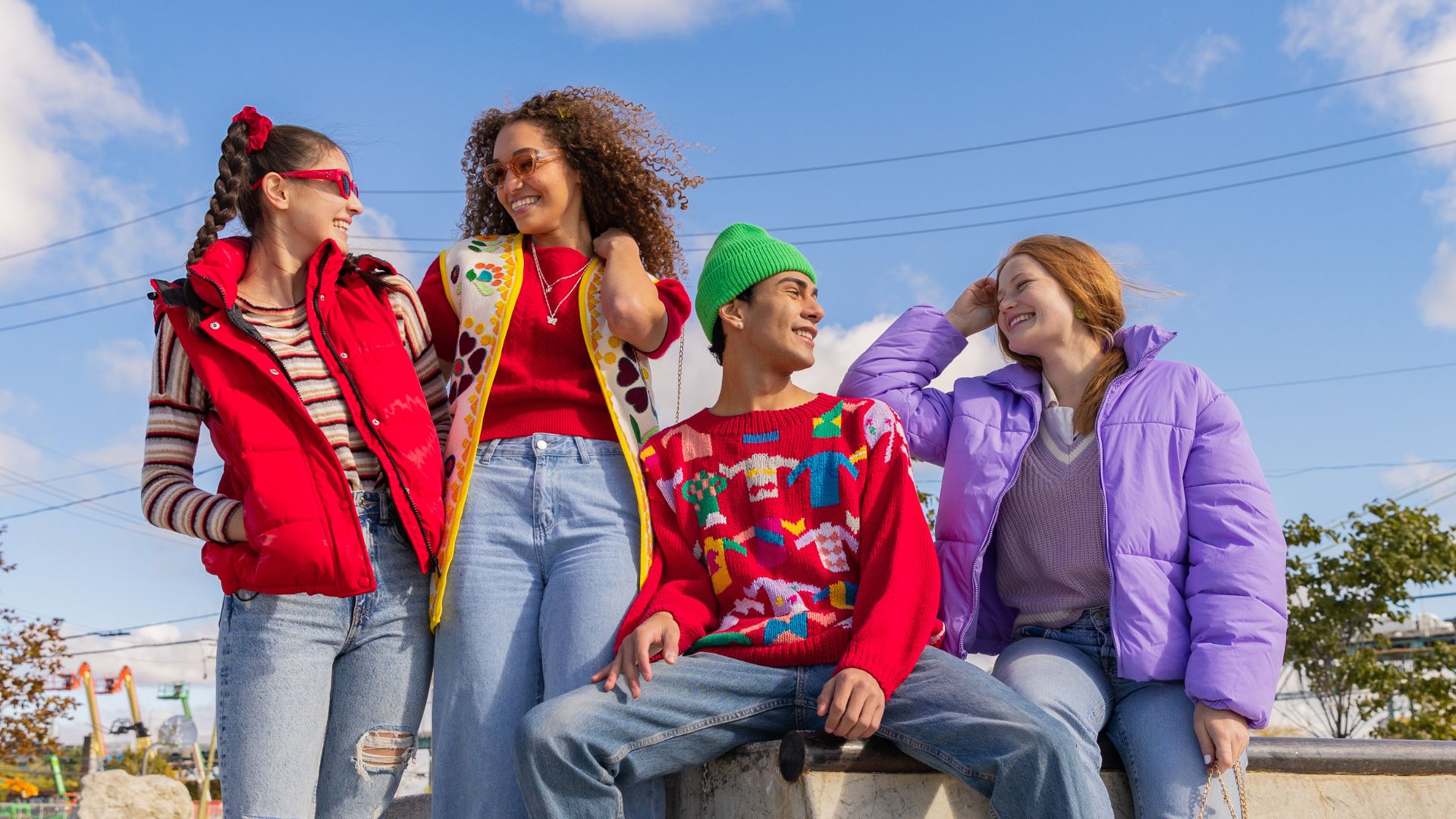 Adolescentes en un parque
