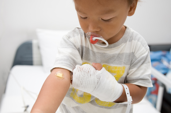 Infant en un hospital